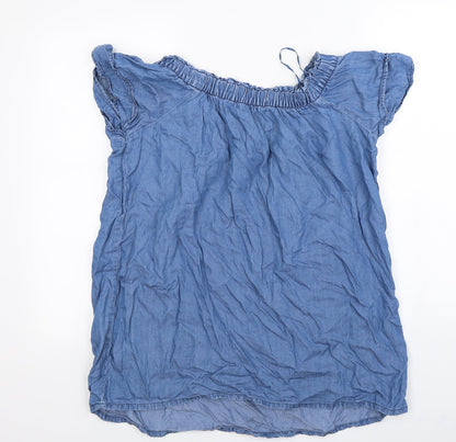 Peacocks Womens Blue   Basic Blouse Size 14