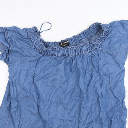 Peacocks Womens Blue   Basic Blouse Size 14