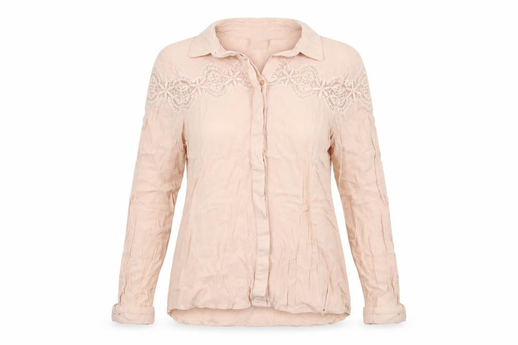 Villa Collection  Womens Pink   Basic Button-Up Size XS