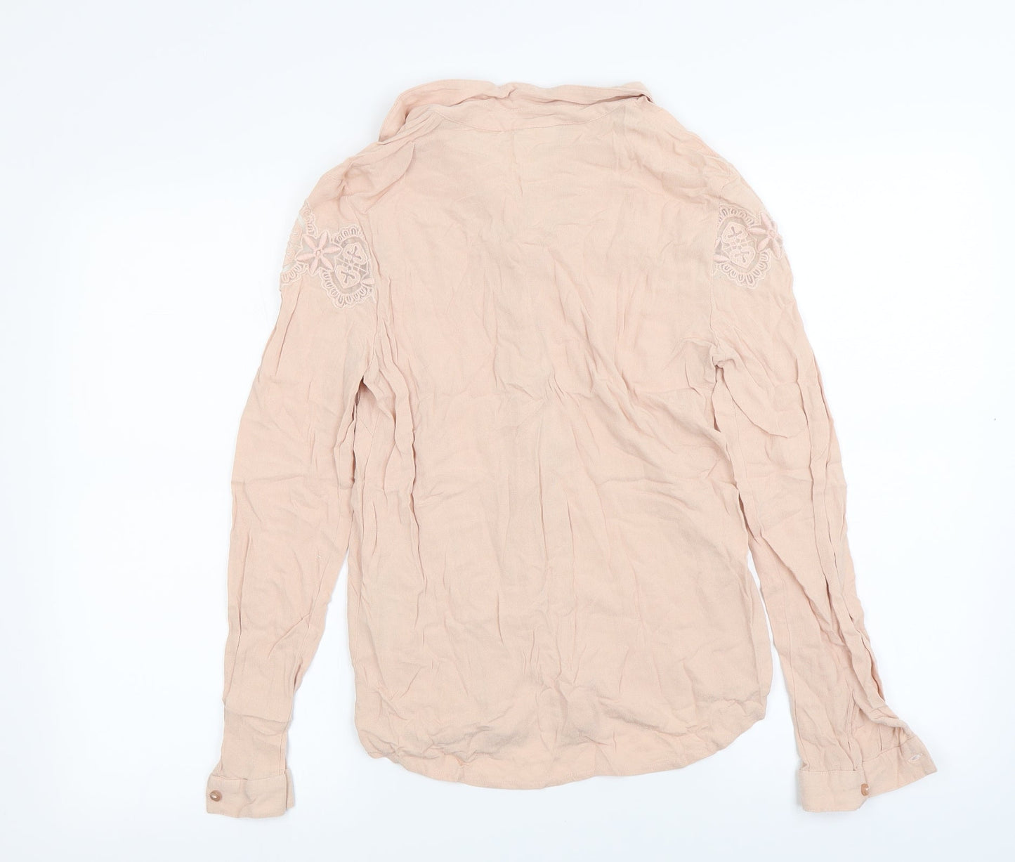 Villa Collection  Womens Pink   Basic Button-Up Size XS