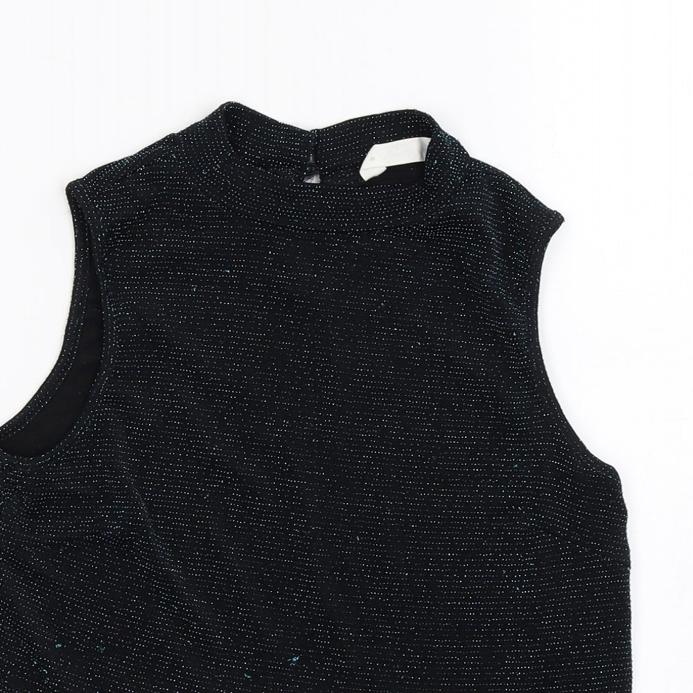 candy  Womens Black   Basic T-Shirt Size 14