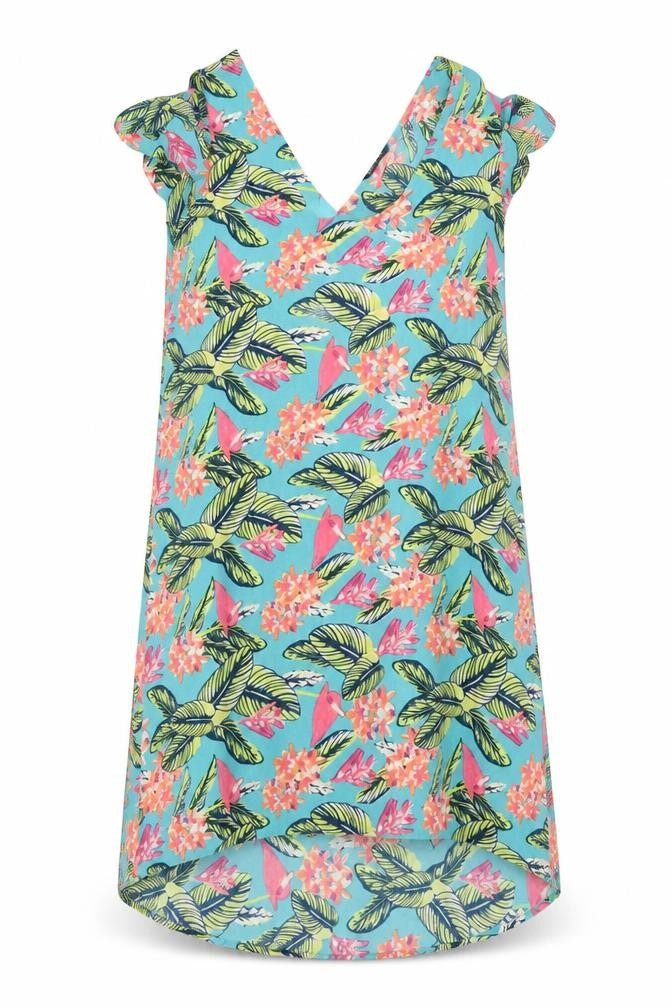 BEYOU  Womens Green Floral  A-Line  Size 10
