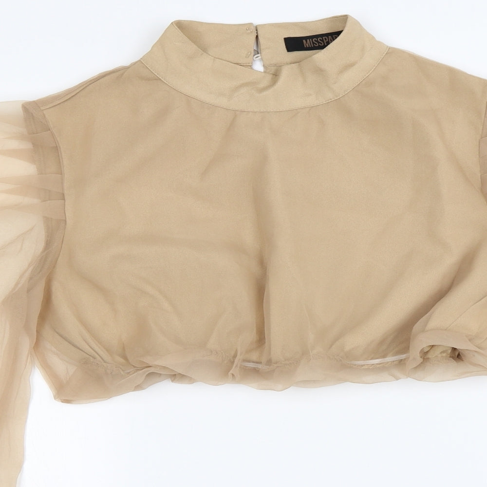 Misspap  Womens Brown   Basic Blouse Size 12