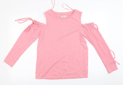 Papaya Womens Pink   Basic T-Shirt Size 8