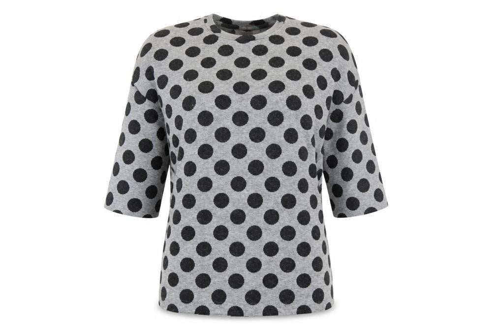 TU Womens Grey Polka Dot  Pullover Jumper Size 10