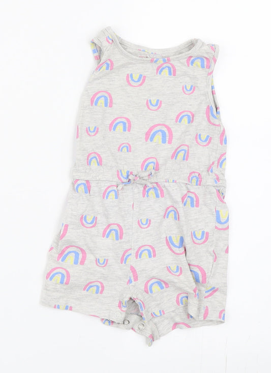Primark Girls Grey   Romper One-Piece Size 12-18 Months