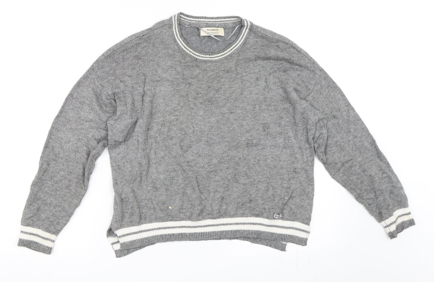 Pull&Bear Womens Grey   Pullover Jumper Size S