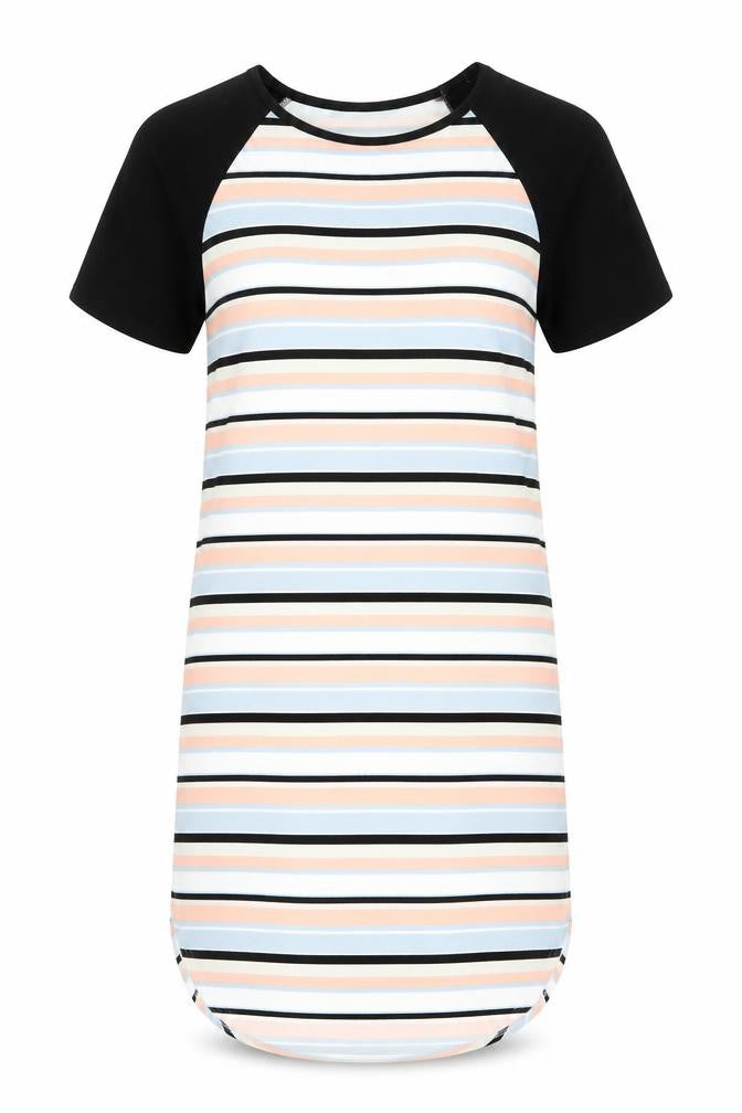 Select Womens Black Striped  Shift  Size 12