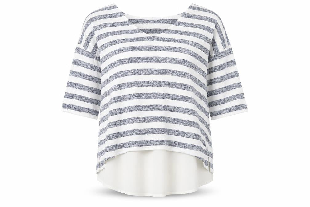 George Womens Ivory Striped  Pullover Jumper Size 12