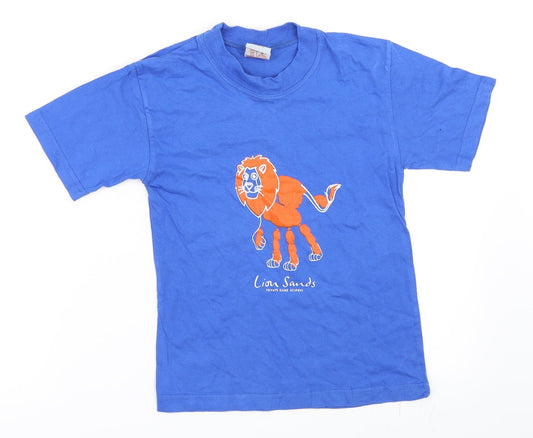 Peter's Originals Boys Blue   Basic T-Shirt Size 5-6 Years