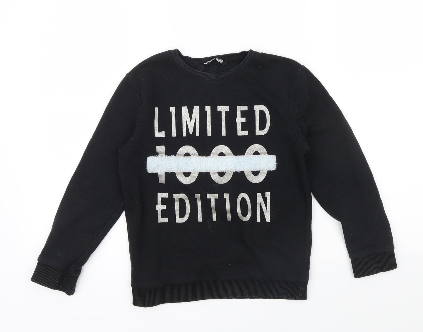 PEP&CO Girls Black   Pullover Sweatshirt Size 6-7 Years  - Limited Edition
