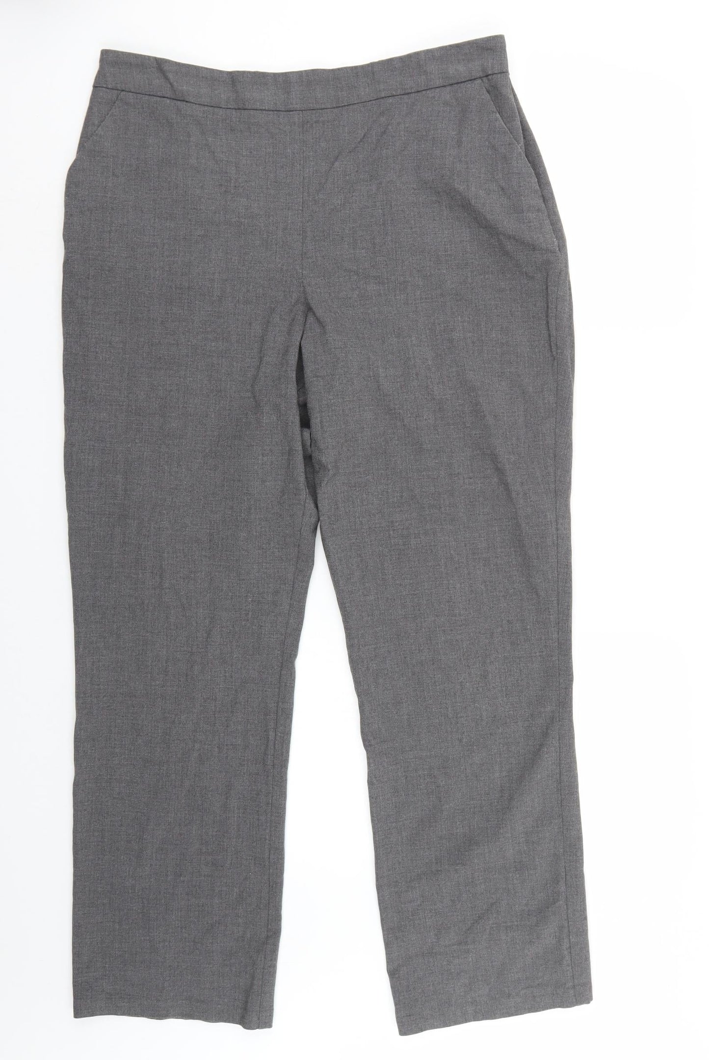 Marks and Spencer Womens Grey   Trousers  Size 12 L29 in