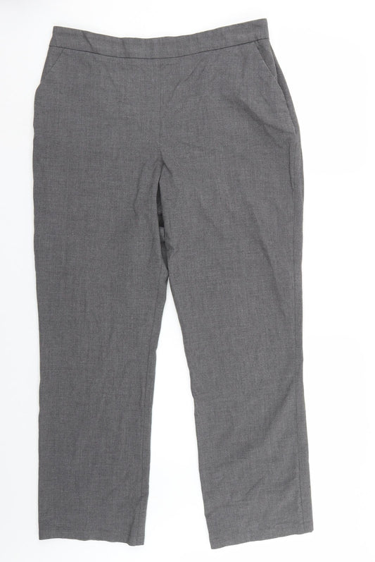 Marks and Spencer Womens Grey   Trousers  Size 12 L29 in