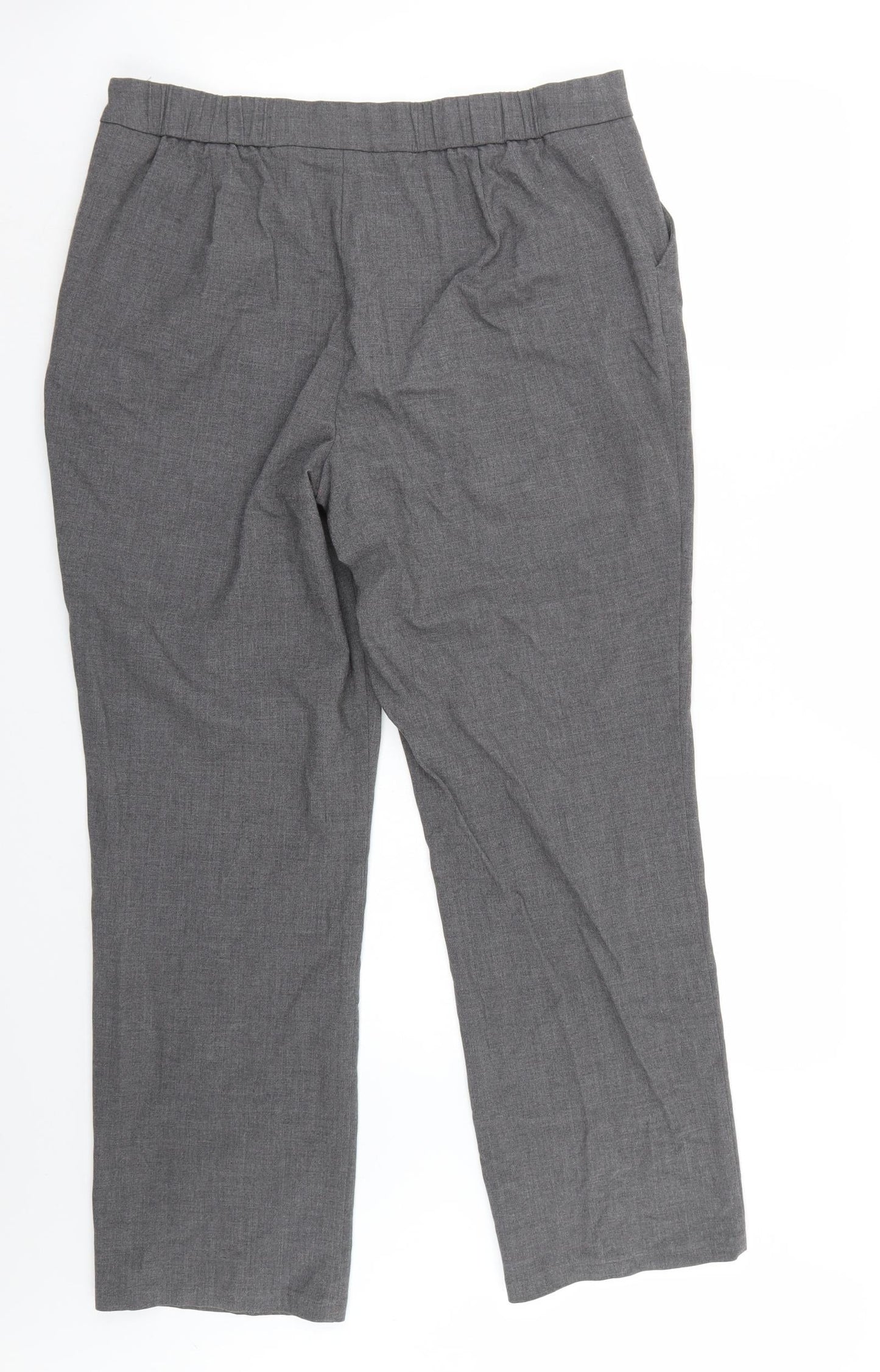 Marks and Spencer Womens Grey   Trousers  Size 12 L29 in