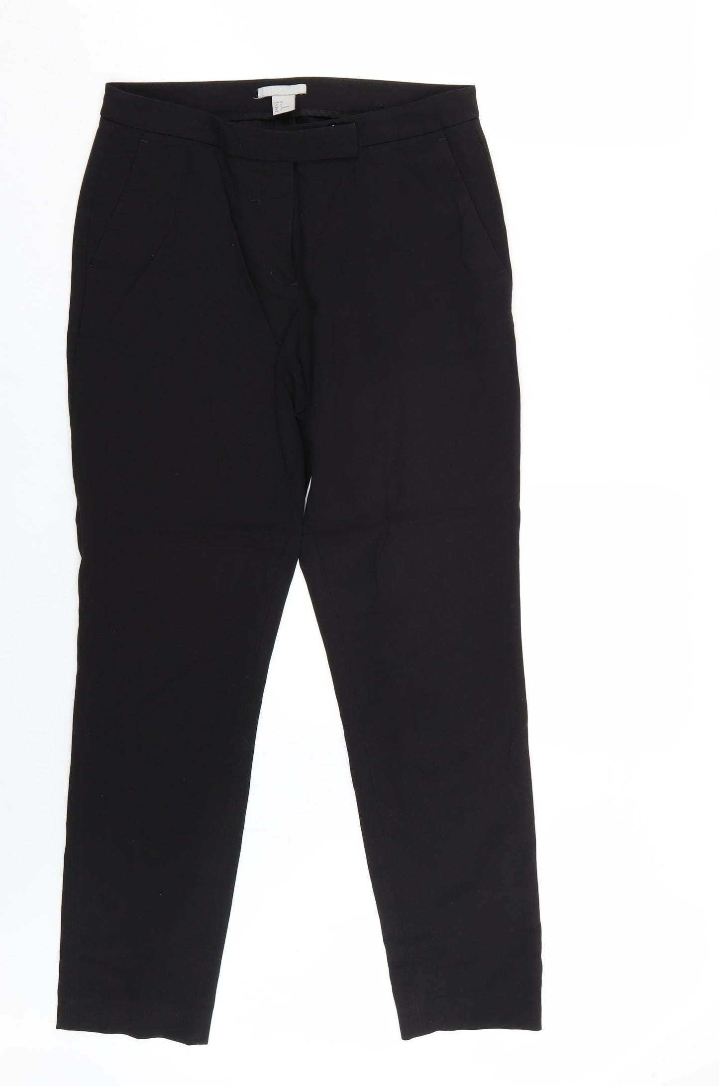 H&M Womens Black   Trousers  Size 6 L29 in