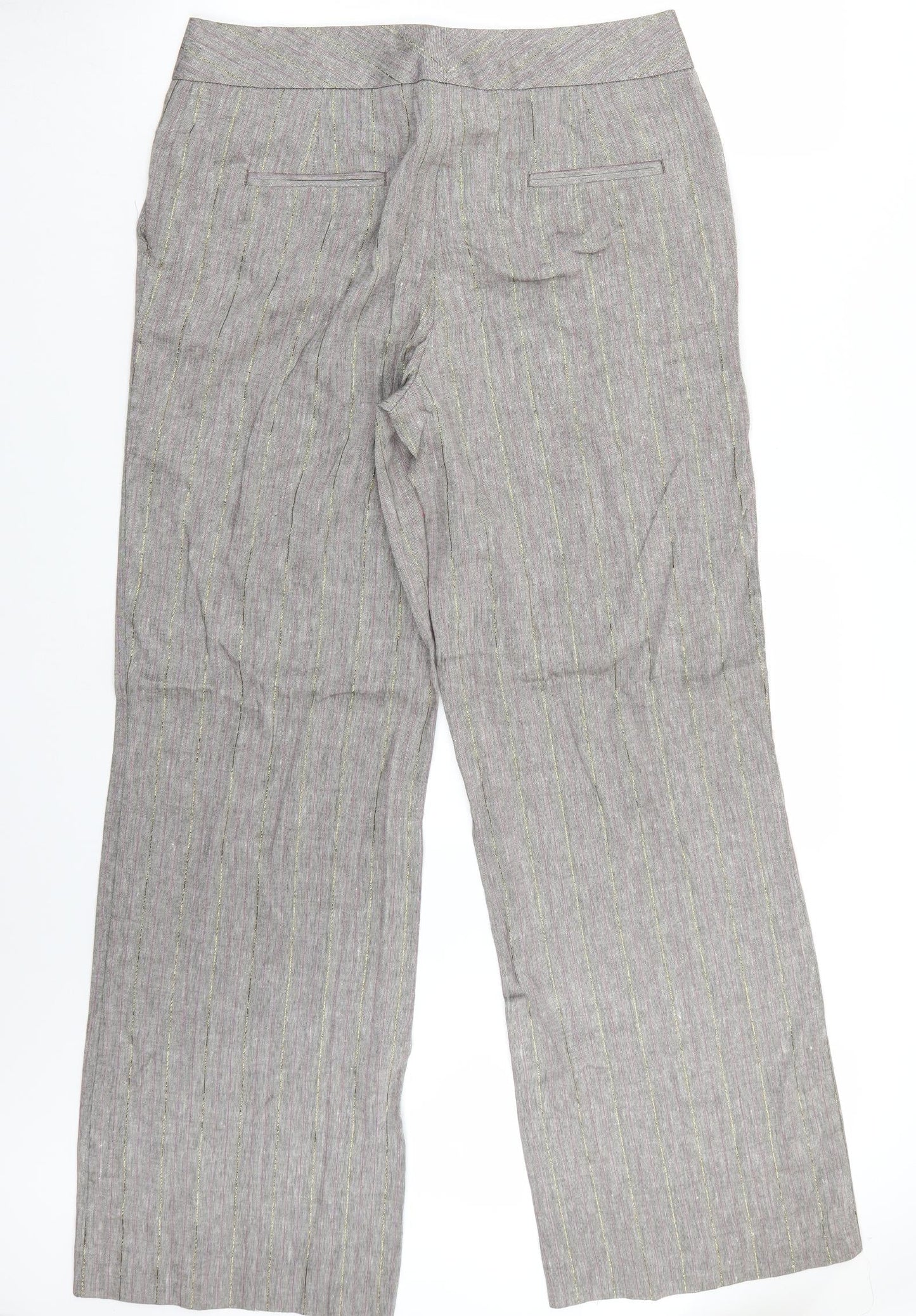 Marks and Spencer Womens Grey   Trousers  Size 14 L33 in