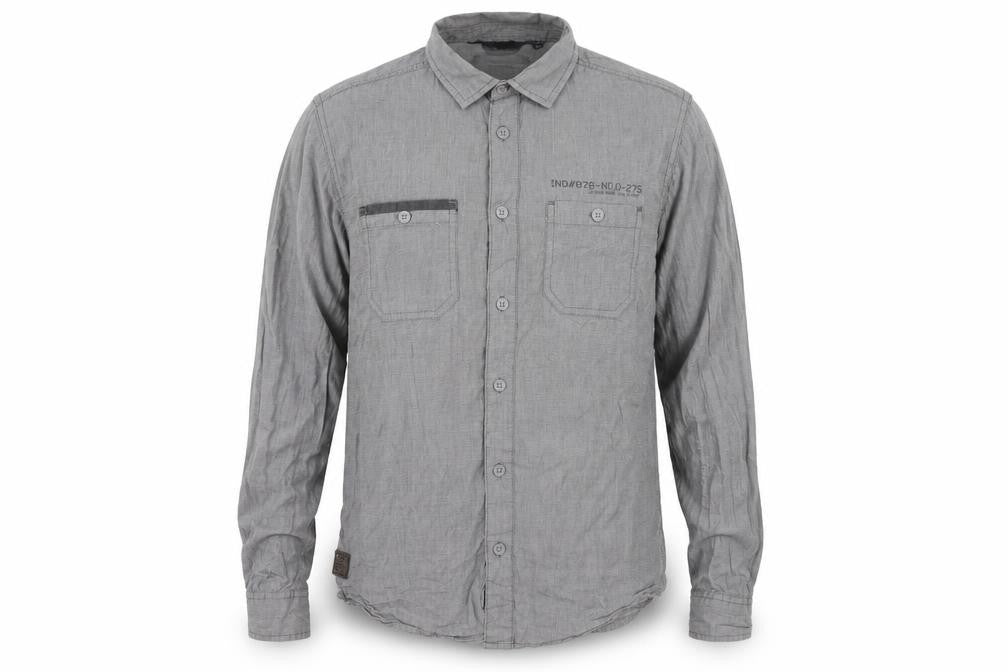 Industrialize Mens Grey    Button-Up Size S