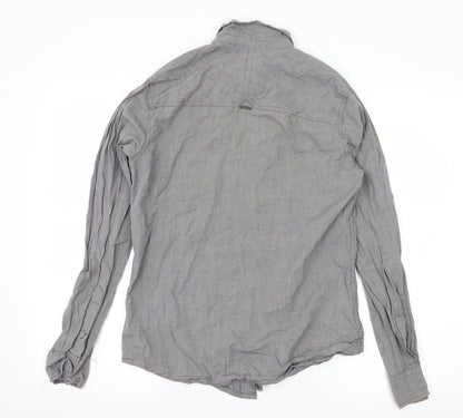 Industrialize Mens Grey    Button-Up Size S