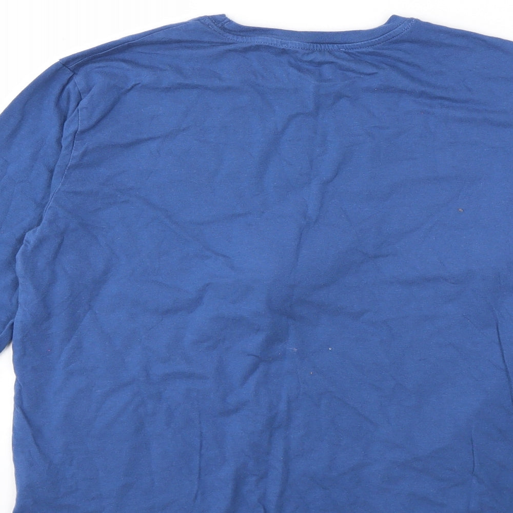 Zara Boys Blue   Basic T-Shirt Size 10-11 Years  - t-rex