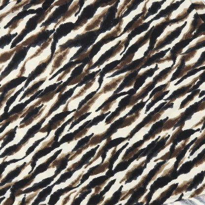 Saloos Womens Beige Animal Print  Basic Blouse Size 12