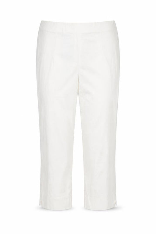 Decollage Womens White   Cropped Trousers Size 30 in L20 in