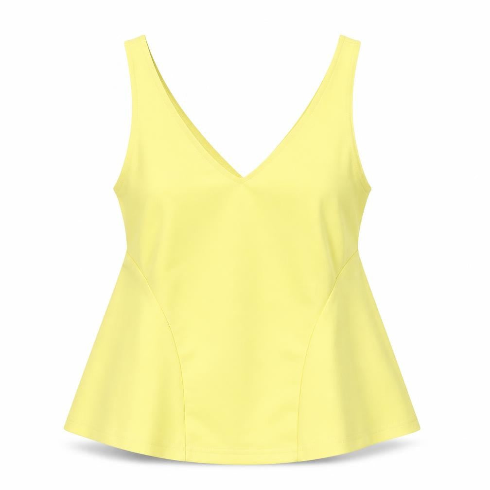 aikha Womens Yellow   Basic Blouse Size S