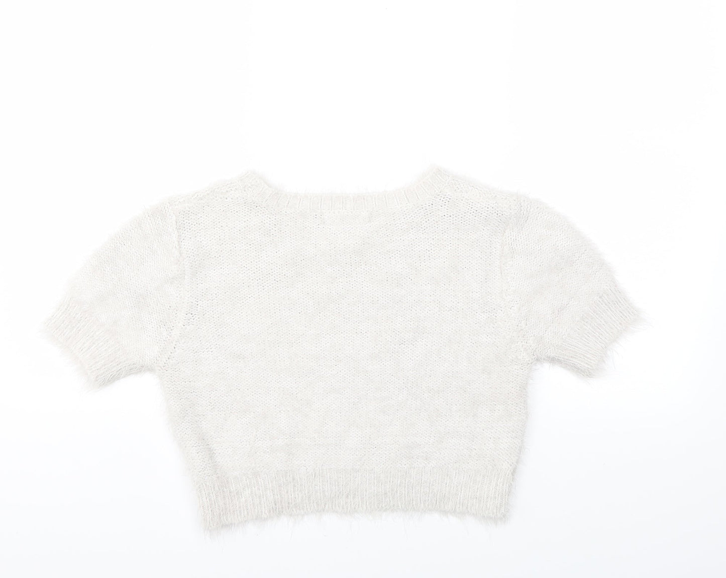 Missguided Womens Grey  Knit Pullover Jumper Size 10