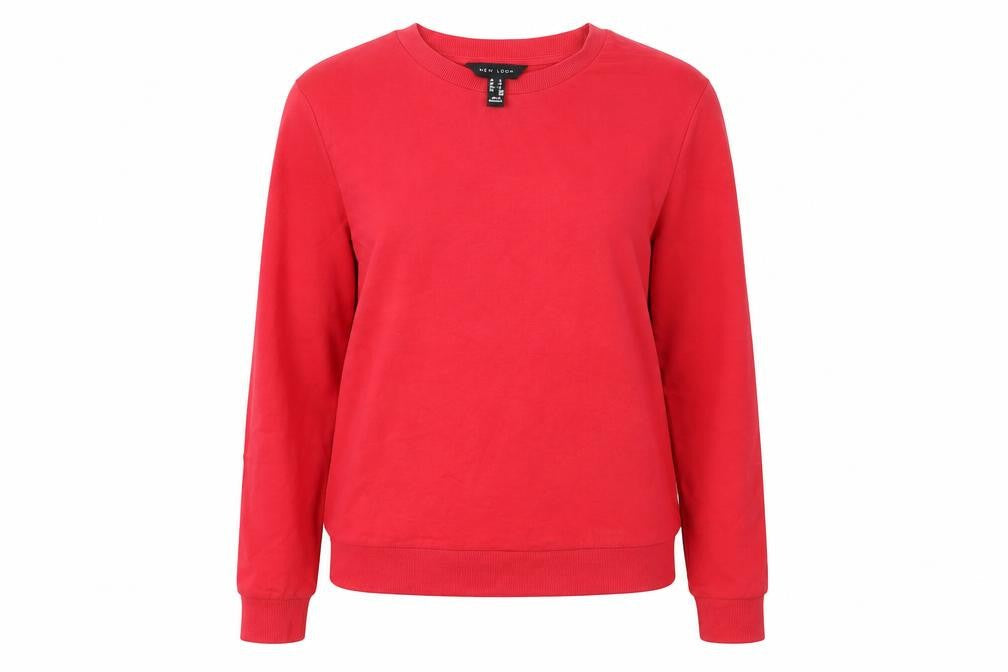New Look Womens Red   Pullover Sweatshirt Size 6