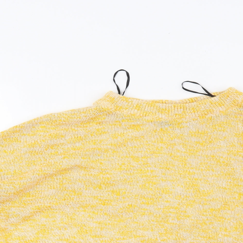 H&M Womens Yellow   Pullover Jumper Size XS