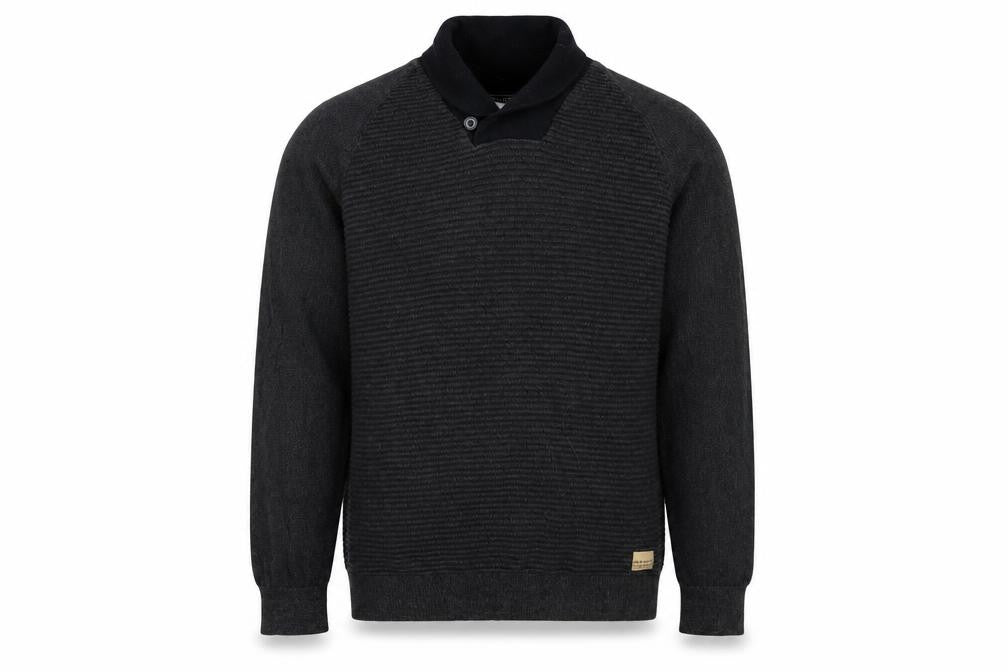 F&F Mens Grey Striped  Pullover Jumper Size L