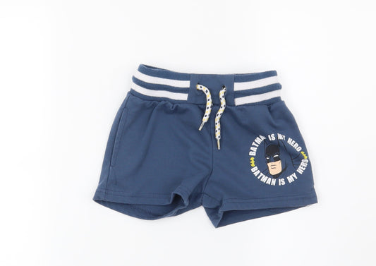 Batman Boys Blue   Sweat Shorts Size 3 Years - Batman