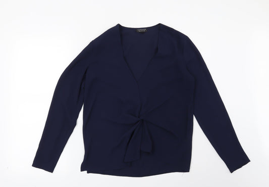 Topshop Womens Blue   Basic Blouse Size 8