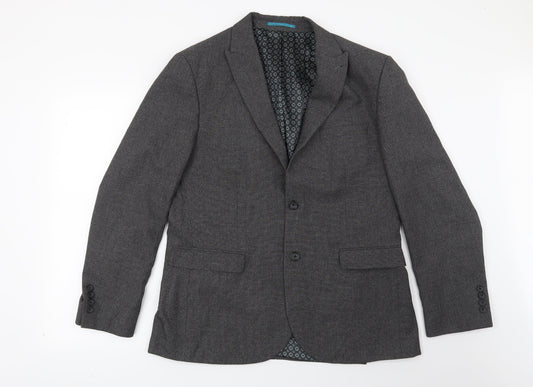 Preworn Mens Grey   Jacket Suit Jacket Size 42