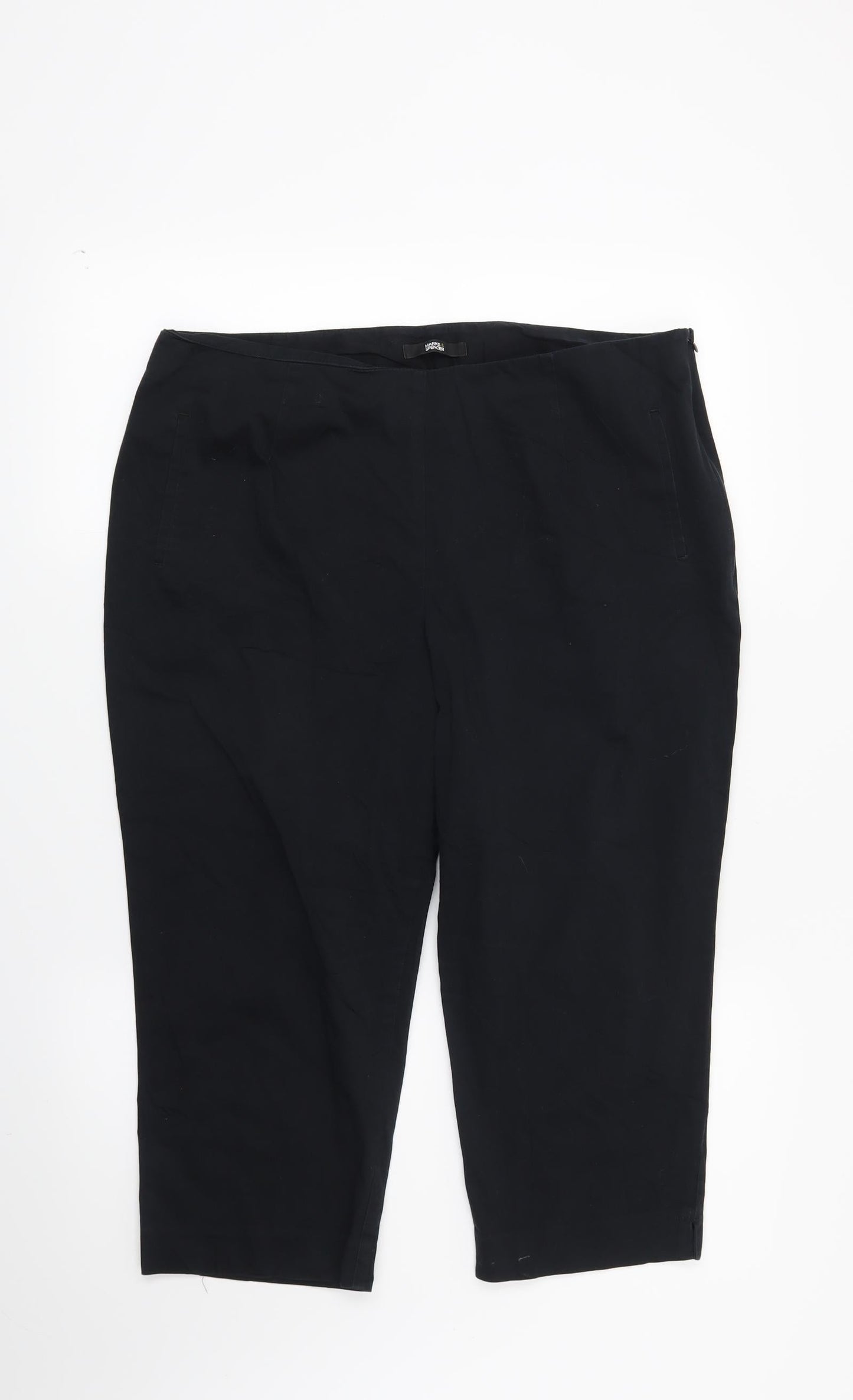Marks and Spencer Womens Blue   Chino Trousers Size 16 L21 in