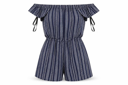 Atmosphere Womens Blue Floral  Playsuit One-Piece Size 4