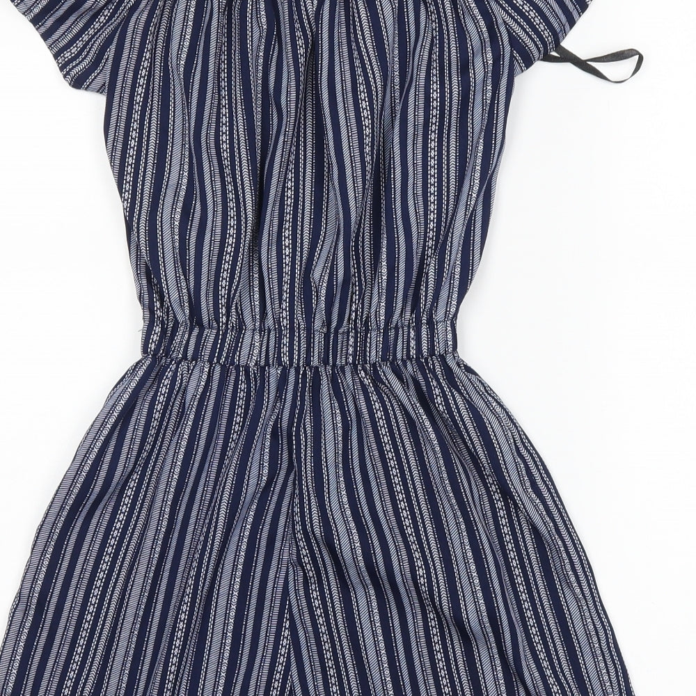Atmosphere Womens Blue Floral  Playsuit One-Piece Size 4