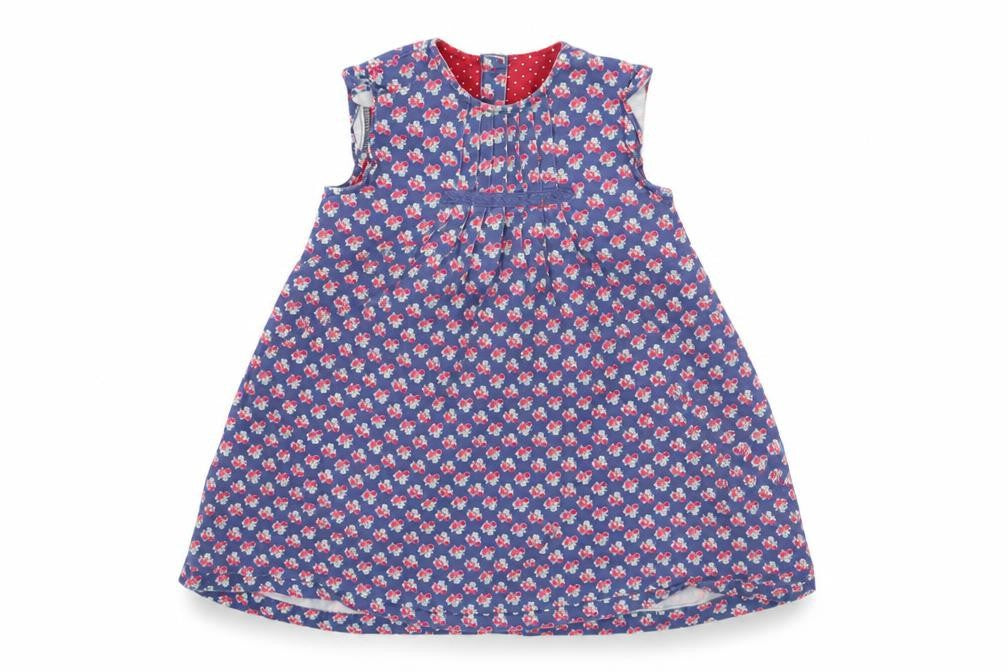 Boots Mini Club Girls Blue Floral  A-Line  Size 18-24 Months