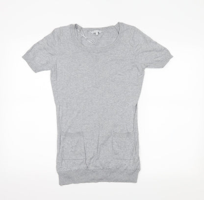 Red Herring Womens Grey   Tunic Jumper Size 12