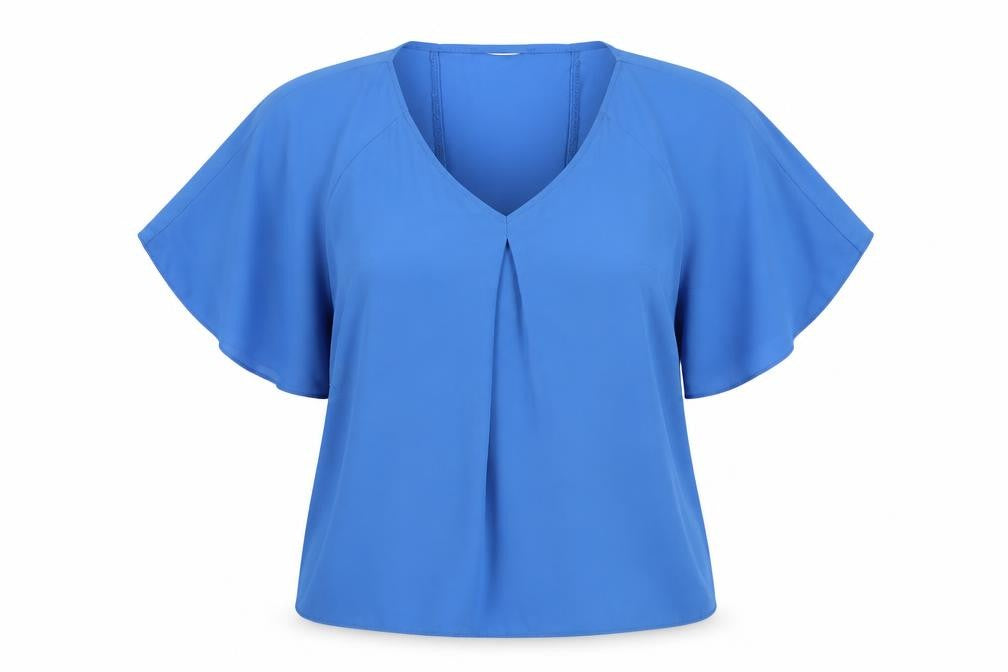 George Womens Blue   Basic Blouse Size 8