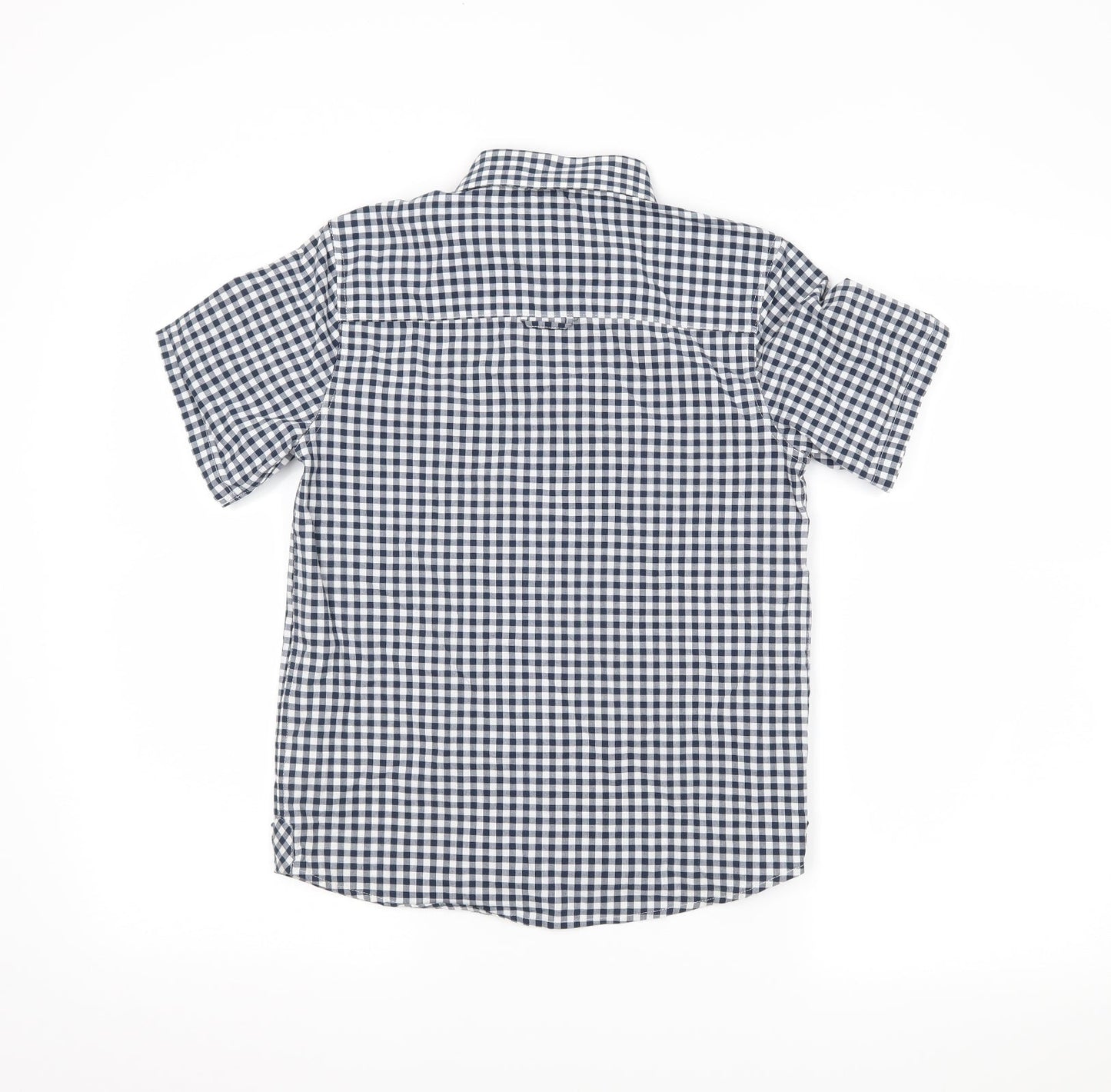 NEXT Boys Blue Chevron  Basic Button-Up Size 10 Years