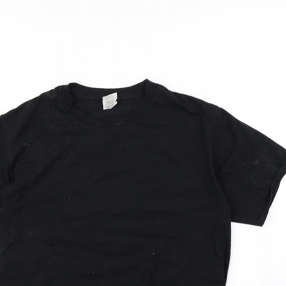 Gildan Womens Black   Basic T-Shirt Size S