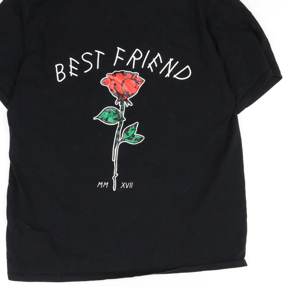 Gildan Womens Black   Basic T-Shirt Size S