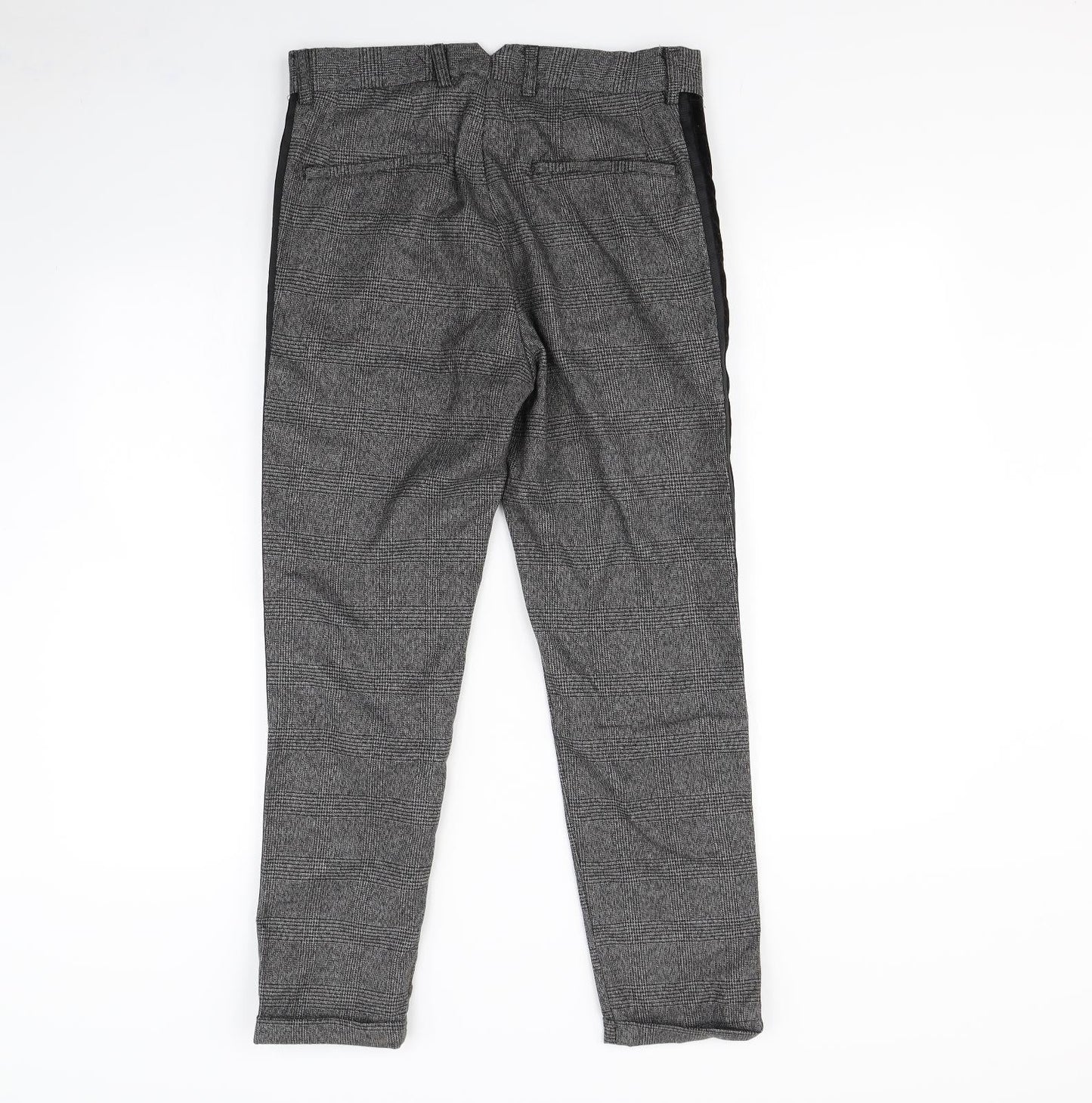 Mennace Mens Grey   Dress Pants Trousers Size 30 in L29 in