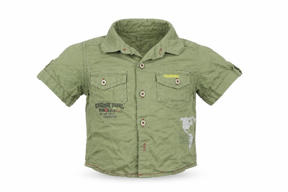 Next Boys Green   Basic Button-Up Size 6-9 Months