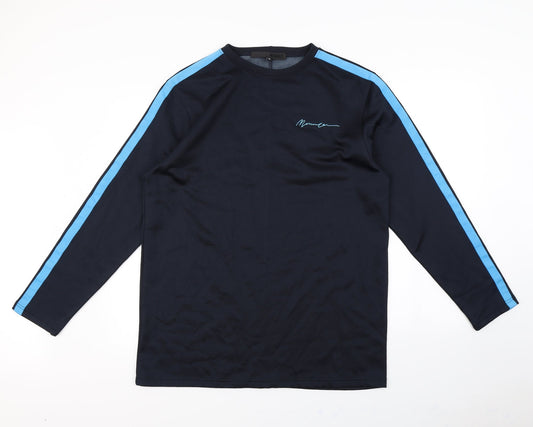 Mennace Mens Blue   Pullover Jumper Size M