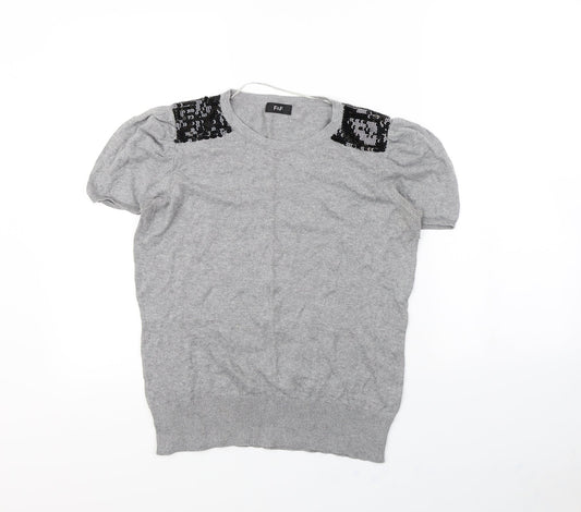 F&F Womens Grey   Pullover Jumper Size 14