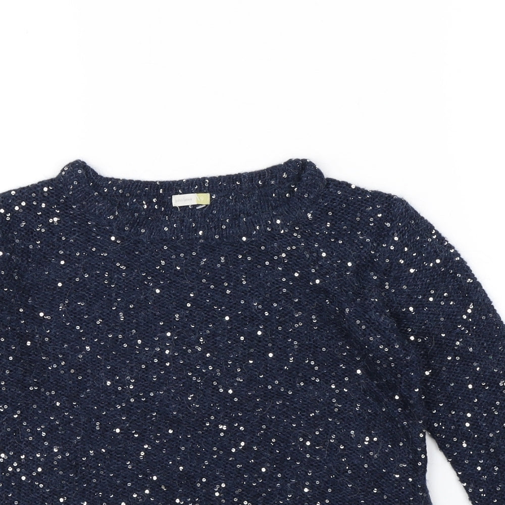 John Lewis Girls Blue   Pullover Jumper Size 9 Years