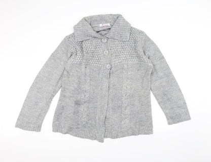Mimosa Womens Grey  Knit Jacket Coatigan Size L