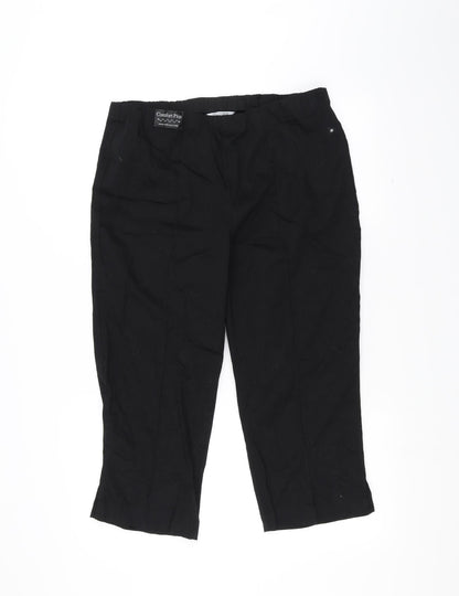 Classics Womens Black   Trousers  Size 14 L20 in