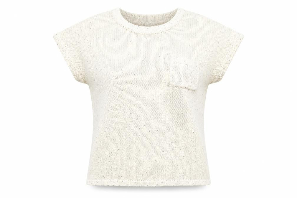 knitwear Womens White  Knit Pullover Jumper Size XL